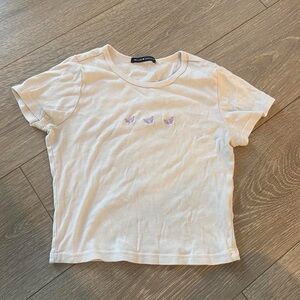 Brandy Melville White Short Sleeve Tee
